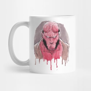 Hellboy Watercolor Mug